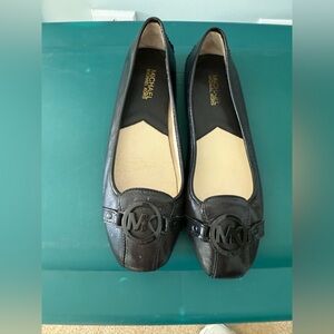 Michael Kors Black Leather Loafers